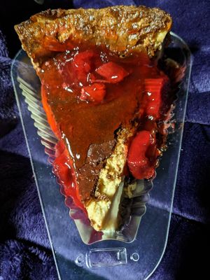 Strawberry cheesecake - so good! at Sinfull Bakery in Houston