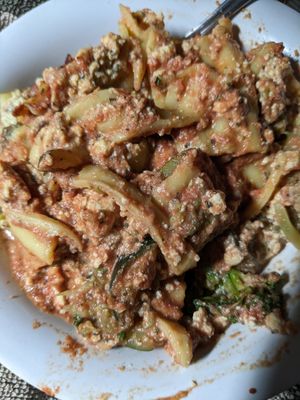 Luscious, creamy lasagna at Sinfull Bakery in Houston