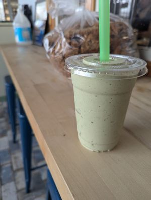 Matcha Banana Smoothie at Sinfull Bakery in Houston