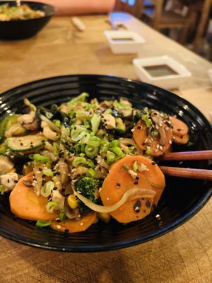 Yakiudon for 150pesos  at UNO Japanese Noodles in Tulum