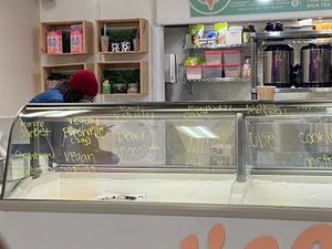 Ice cream options  at Nice Cream in Del Mar