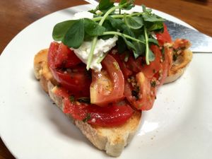 Bruschetta at Sarah's Sisters in Semaphore