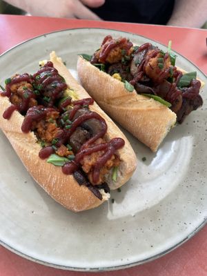 Breakfast baguette   at Sarah's Sisters in Semaphore