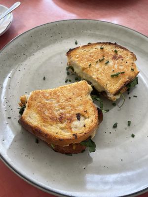 Mushroom cheese melt   at Sarah's Sisters in Semaphore