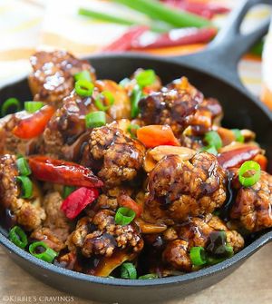 Kung pao cauliflower  at Old Thousand in Austin