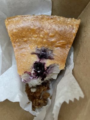 Blueberry cheesecake  at Le Petit Monstre in Brooklyn