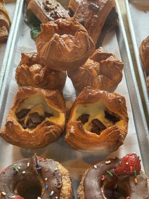 Banana and chocolate custard pastry  at Le Petit Monstre in Brooklyn