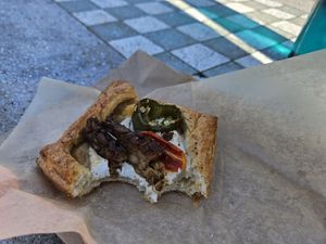 Tempeh danish at Le Petit Monstre in Brooklyn