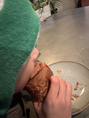 Chocolate croissant.  It went fast.  at Le Petit Monstre in Brooklyn