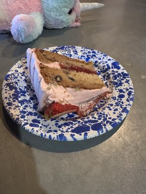 Strawberry cakee  at Le Petit Monstre in Brooklyn