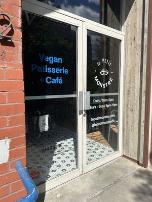 Outside  at Le Petit Monstre in Brooklyn