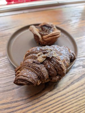 croissant at Le Petit Monstre in Brooklyn
