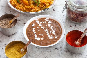 One of our most popular dishes: Dal Makhani.(vegan). at Shri Lakshmi Foods in East London