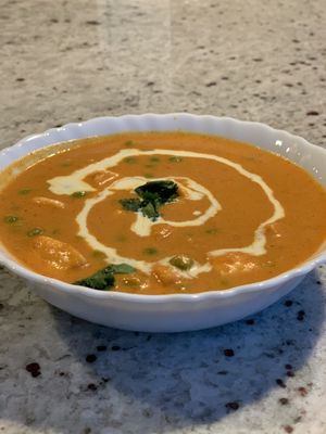 Mutter paneer at Shri Lakshmi Foods in East London