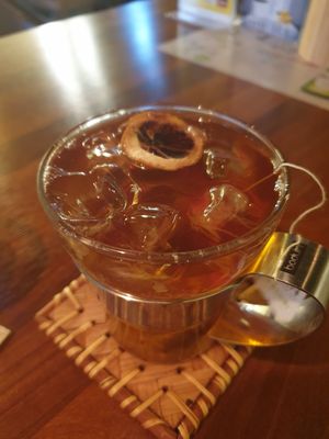 iced earl grey with dried lemon at Aphilip - 아필립 in Seoul