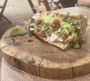 Lonche at Tapatia Vegan Tacos in Tulum