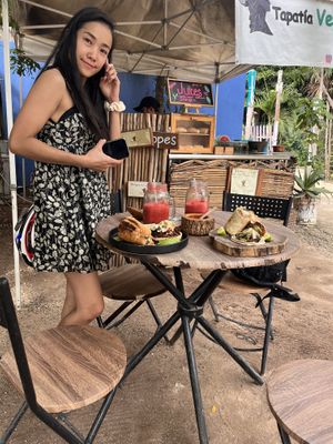 Cute little roadside location  at Tapatia Vegan Tacos in Tulum