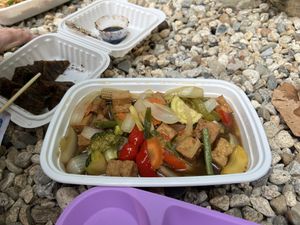 Garden delight with tofu  at Thai Cafe in Peterborough