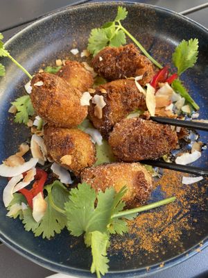 Vegan corn dogs  at 4296 in Canmore