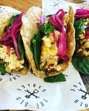 Breakfast Tacos  at The Old Garage in Camberwell