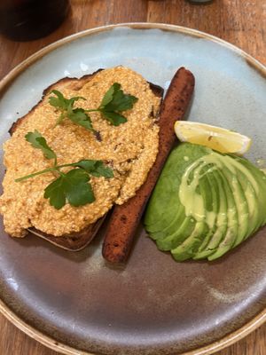 Chipotle scrambled tofu  at The Old Garage in Camberwell