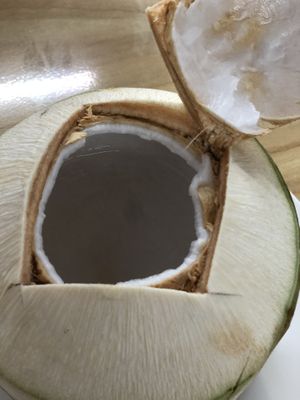 fresh coconut  at Ming Kwan - Suthep in Chiang Mai