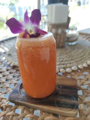 Carrot juice at Beach Coconuts Bowls - Bophut Koh Samui in Koh Samui
