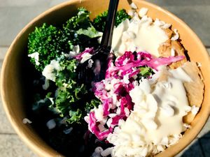 Protein Caesar Bowl at THE_B in Tokyo