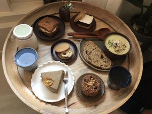 Amazing presentation and equally amazing taste at LouLou Vegan in Jeju