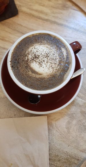 Hoji latte 👍 at LouLou Vegan in Jeju