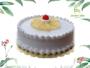 Vegan Pineapple Cake at Sentient Steps in Navi Mumbai