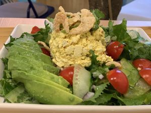 Eggless salad at ByTOFU in Seoul