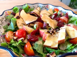 Apple salad at ByTOFU in Seoul