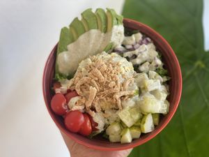 Eggless salad at ByTOFU in Seoul