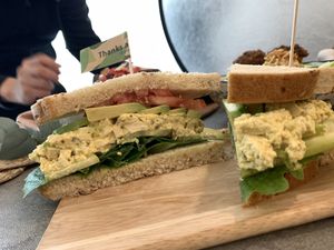 Eggless sandwich  at ByTOFU in Seoul