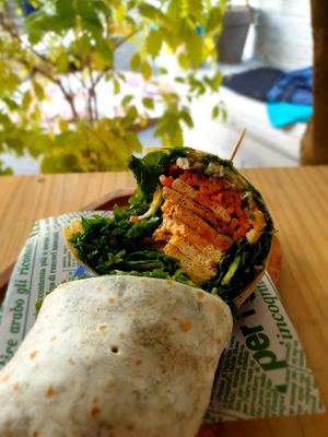 Tofu wrap at ByTOFU in Seoul