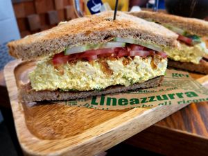 Eggless sandwich at ByTOFU in Seoul