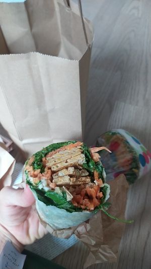 Minimal packing on their deliveries at ByTOFU in Seoul