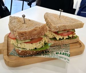 eggless sandwich at ByTOFU in Seoul