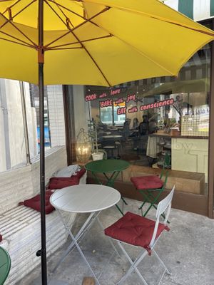 Outside patio   at ByTOFU in Seoul