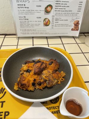 Pumpkin French toast  at ByTOFU in Seoul