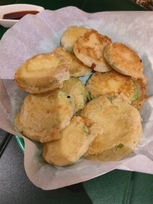 Food at the special event, a vegan pojangmacha at ByTOFU in Seoul