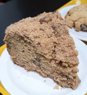 cinnamon crumble cake #Veganuary at ByTOFU in Seoul