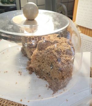 cinnamon crumble cake #Veganuary at ByTOFU in Seoul