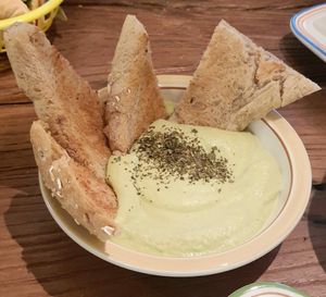 green pea hummus at ByTOFU in Seoul