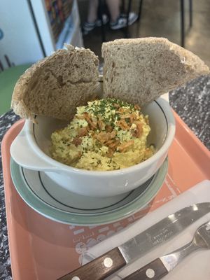 Eggless egg salad  at ByTOFU in Seoul