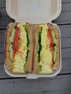 The legendary egg salad sandwich at ByTOFU in Seoul