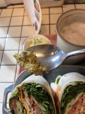 Vegan egg   at ByTOFU in Seoul