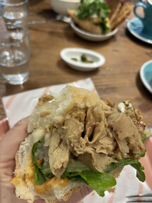 Vegan meat - great texture and taste  at ByTOFU in Seoul