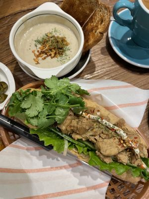 Vegan banh mi  at ByTOFU in Seoul
